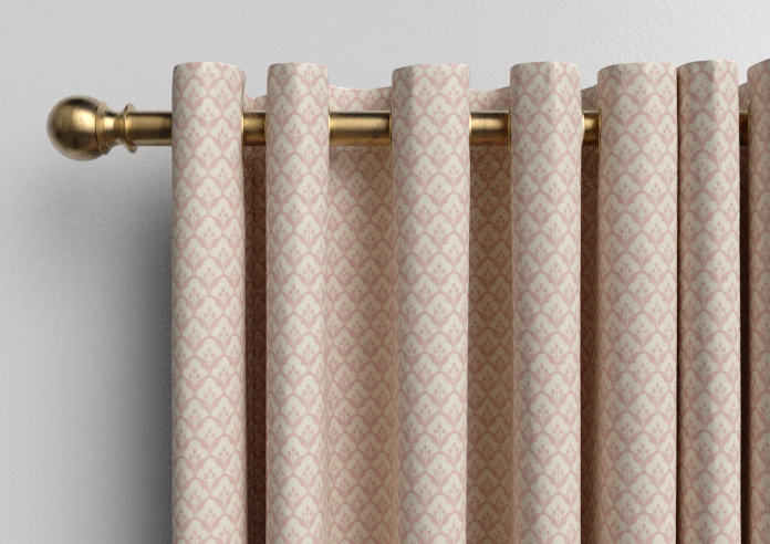 Trellis Prints, Scallop and Bud Rosies Pink - Made to Measure Curtains - Image 12